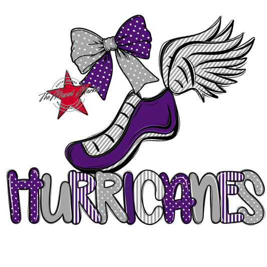Hurricanes Track Spirit Design-Purple & Grey