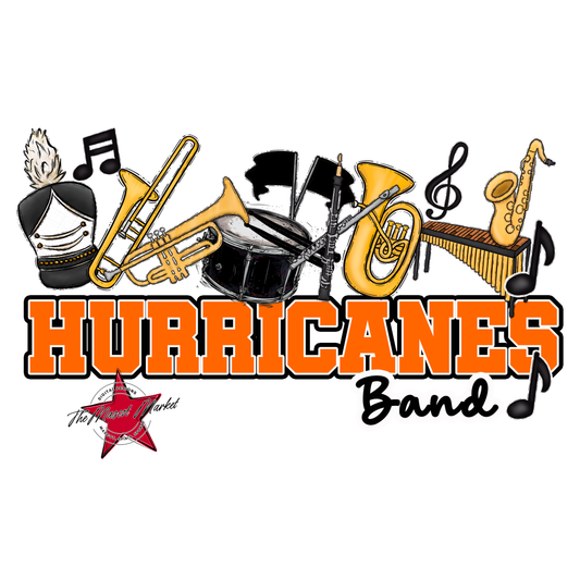 Hurricanes Varsity Band-Orange