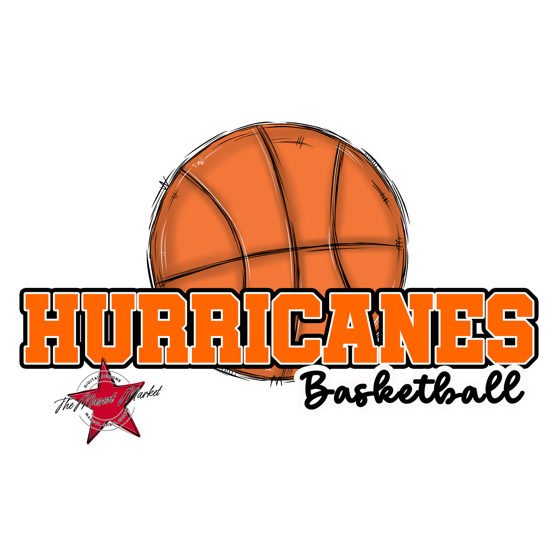 Hurricanes Varsity Basketball-Orange