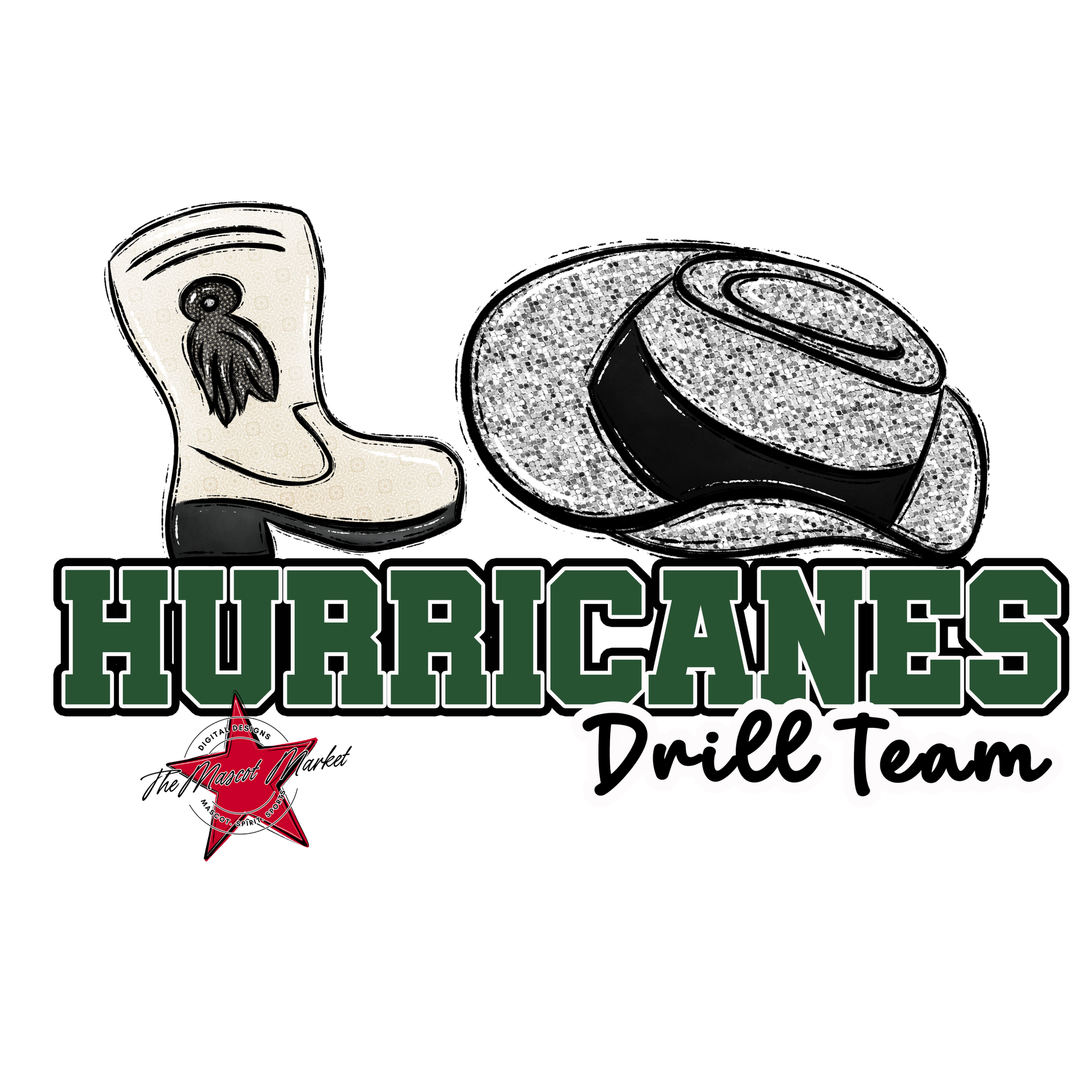 Hurricanes Varsity Drillteam-Green