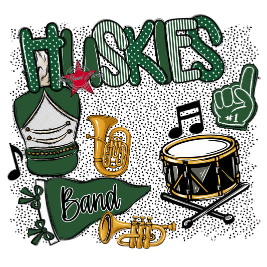 Huskies Band Spirit-Green