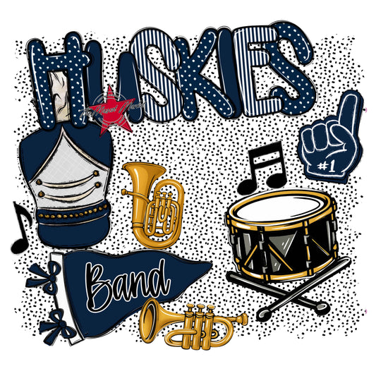Huskies Band Spirit-Navy