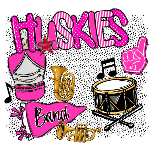 Huskies Band Spirit-Pink