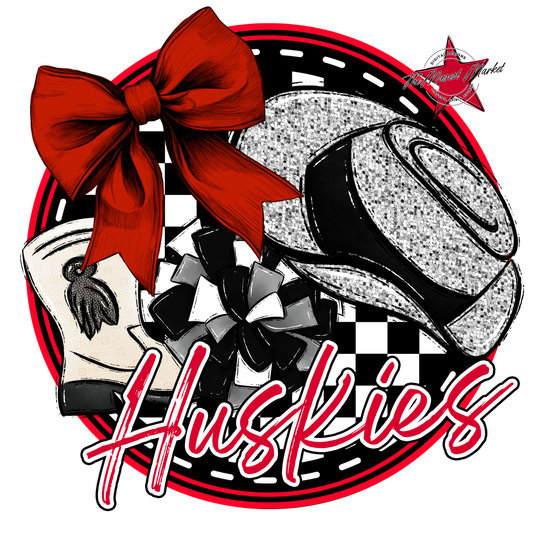 Huskies Circle Drillteam Design-Red