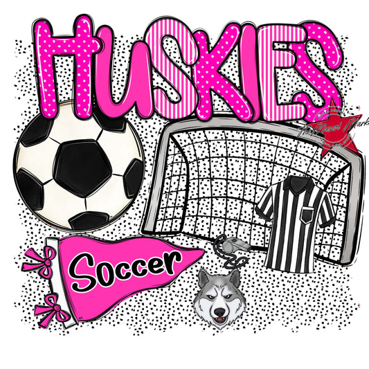 Huskies Soccer Spirit-Pink