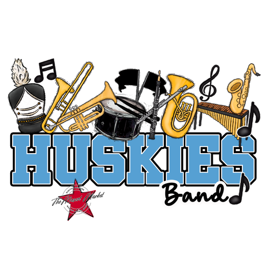 Huskies Varsity Band-Carolina Blue