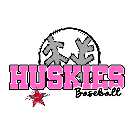 Huskies Varsity Baseball-Baby Pink