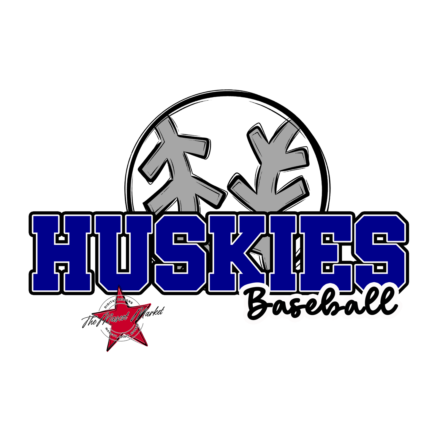 Huskies Varsity Baseball-Blue