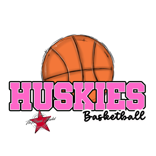 Huskies Varsity Basketball-Baby Pink