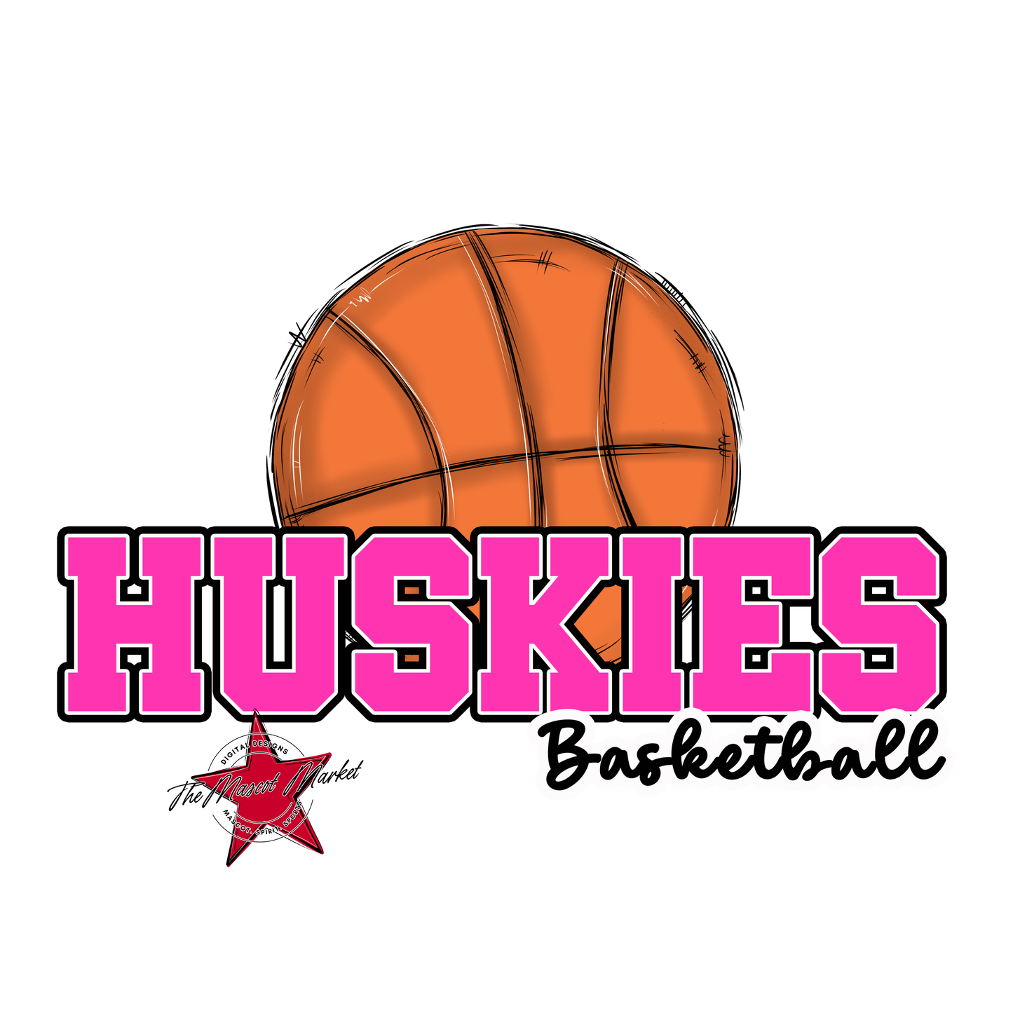 Huskies Varsity Basketball-Pink
