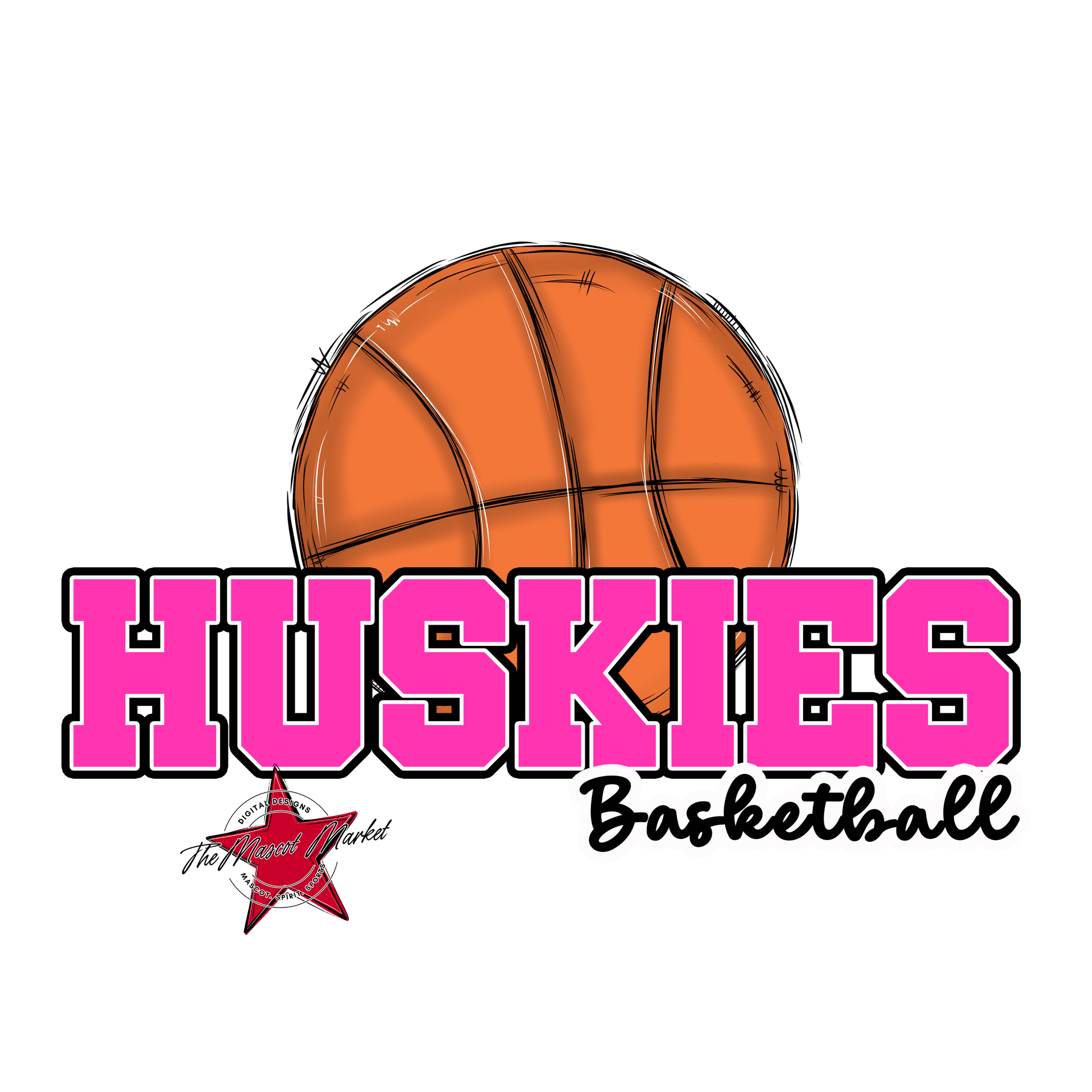 Huskies Varsity Basketball-Pink