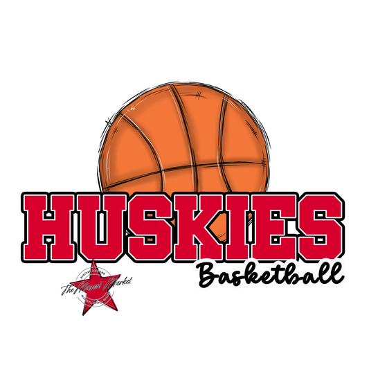 Huskies Varsity Basketball-Red