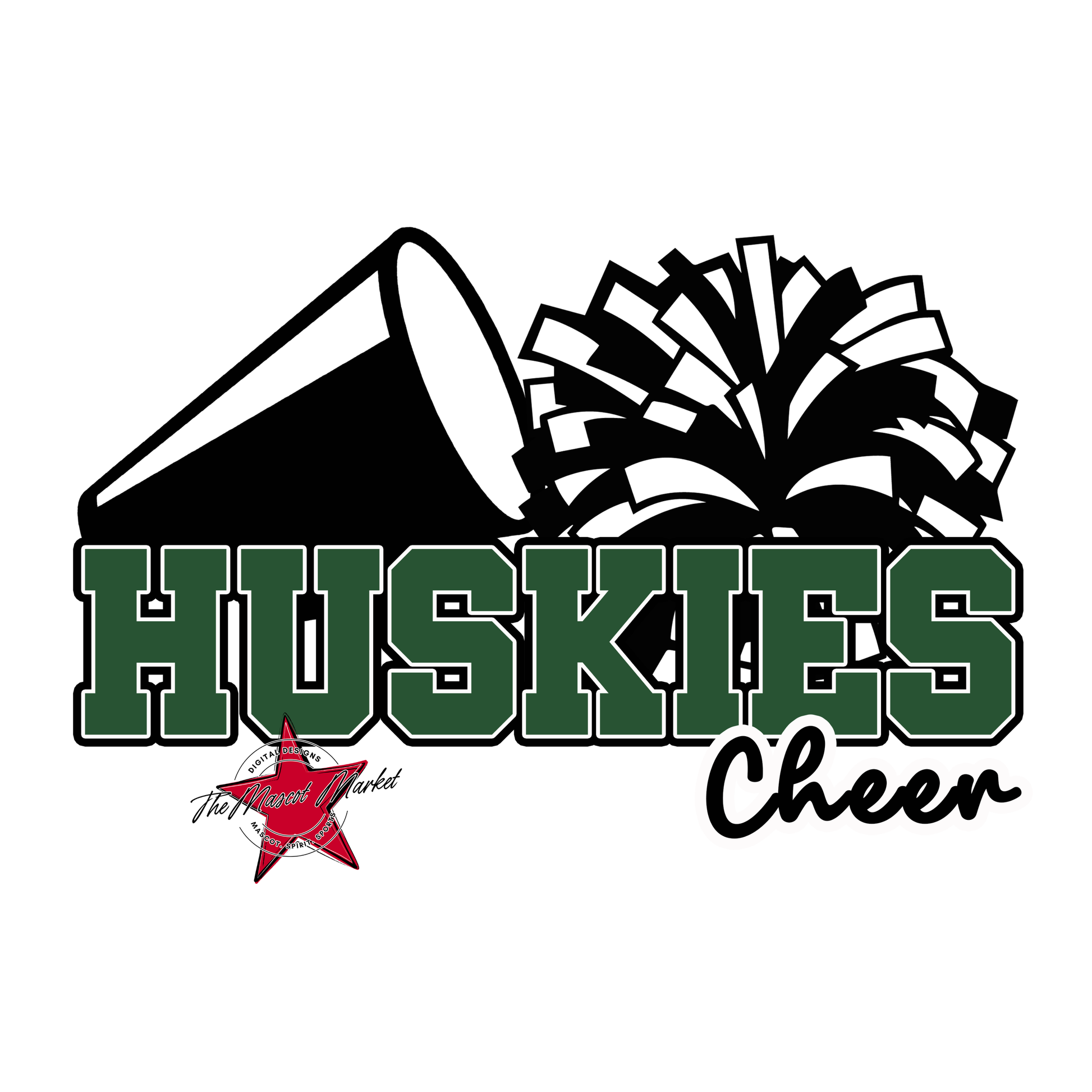 Huskies Varsity Cheer-Green