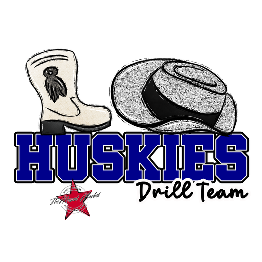 Huskies Varsity Drillteam-Blue