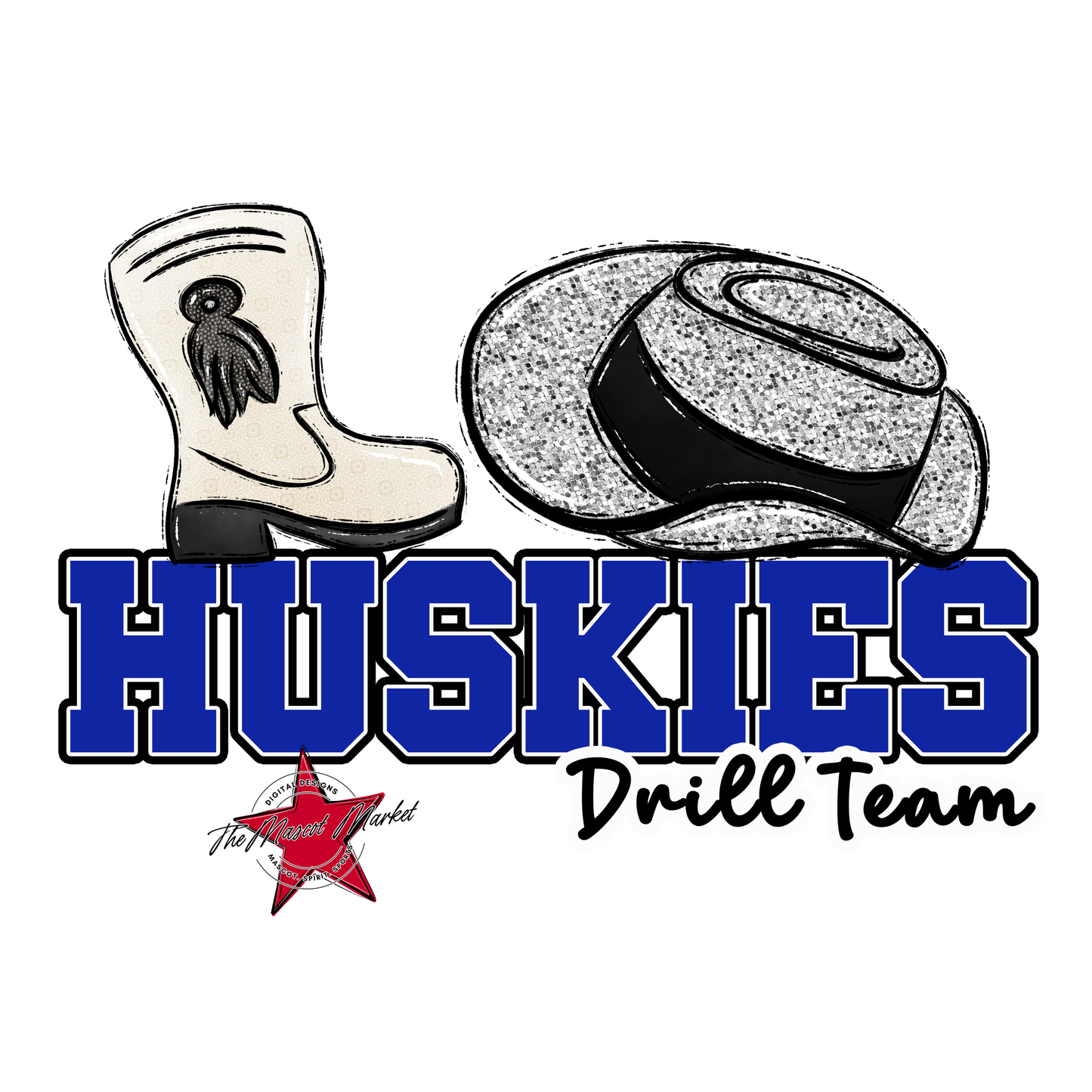 Huskies Varsity Drillteam-Royal Blue