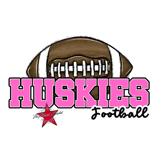 Huskies Varsity Football-Baby Pink