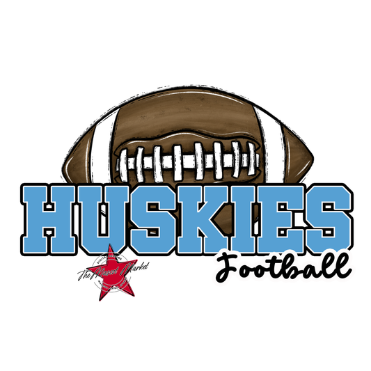 Huskies Varsity Football-Carolina Blue