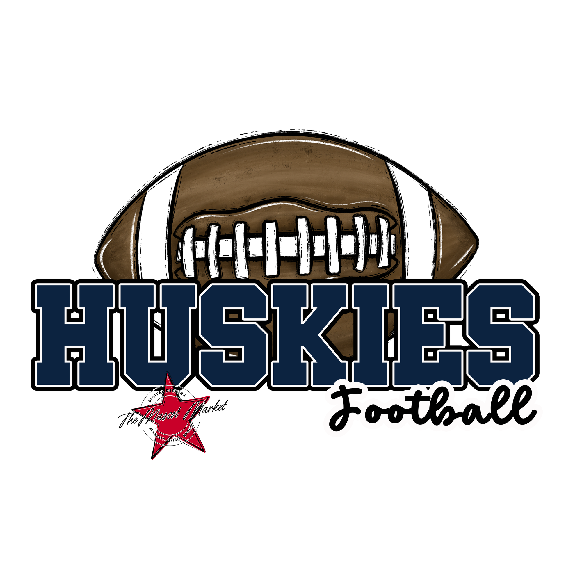 Huskies Varsity Football-Navy