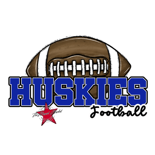 Huskies Varsity Football-Royal Blue
