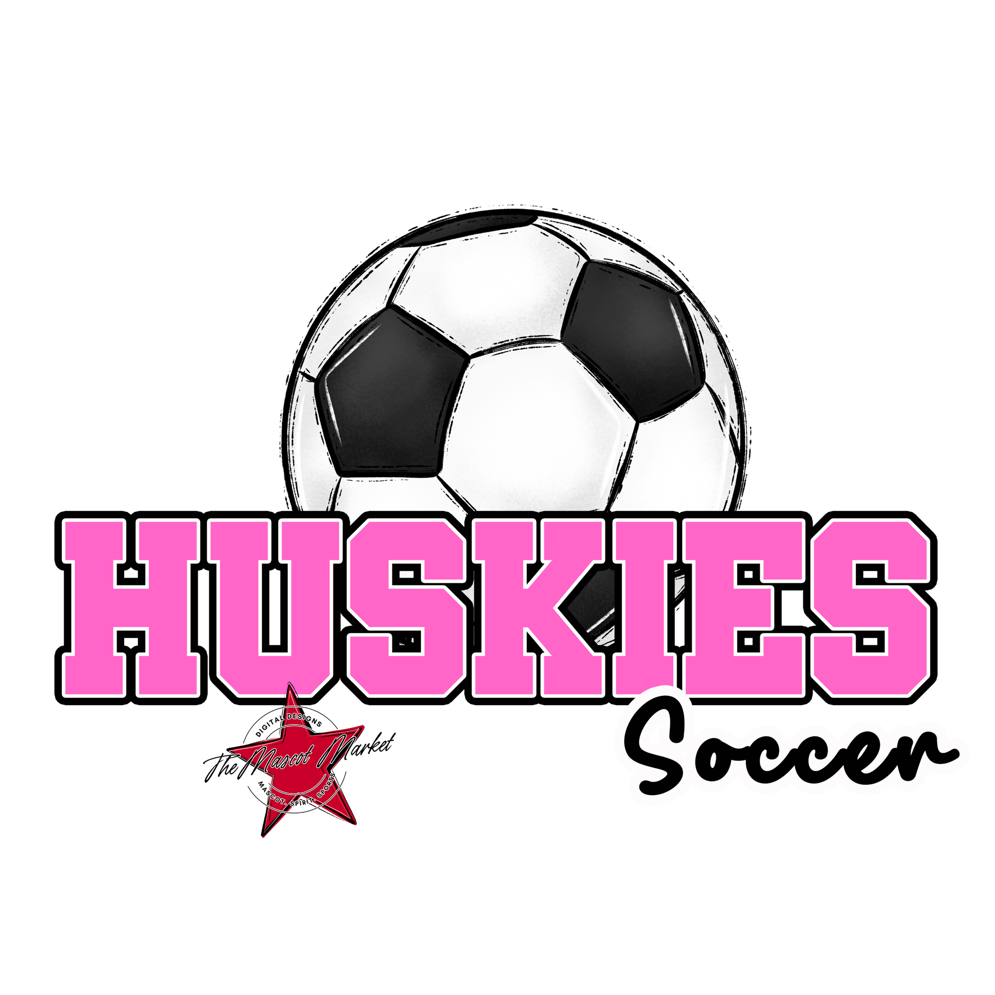 Huskies Varsity Soccer-Baby Pink