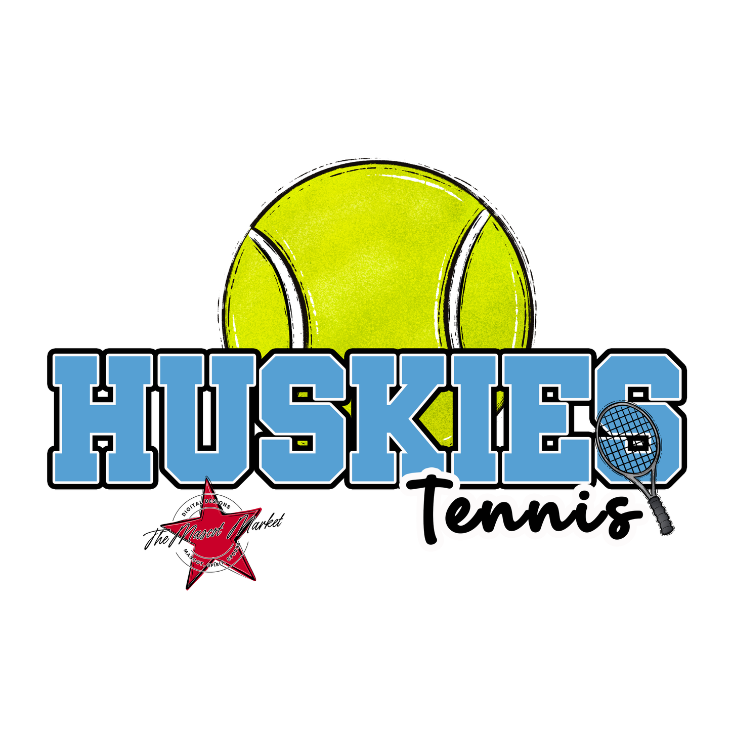 Huskies Varsity Tennis-Carolina Blue