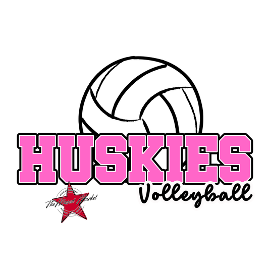 Huskies Varsity Volleyball-Baby Pink