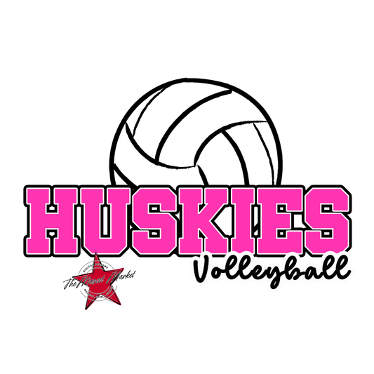 Huskies Varsity Volleyball-Pink