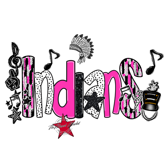 Indians Band Scrape-Pink