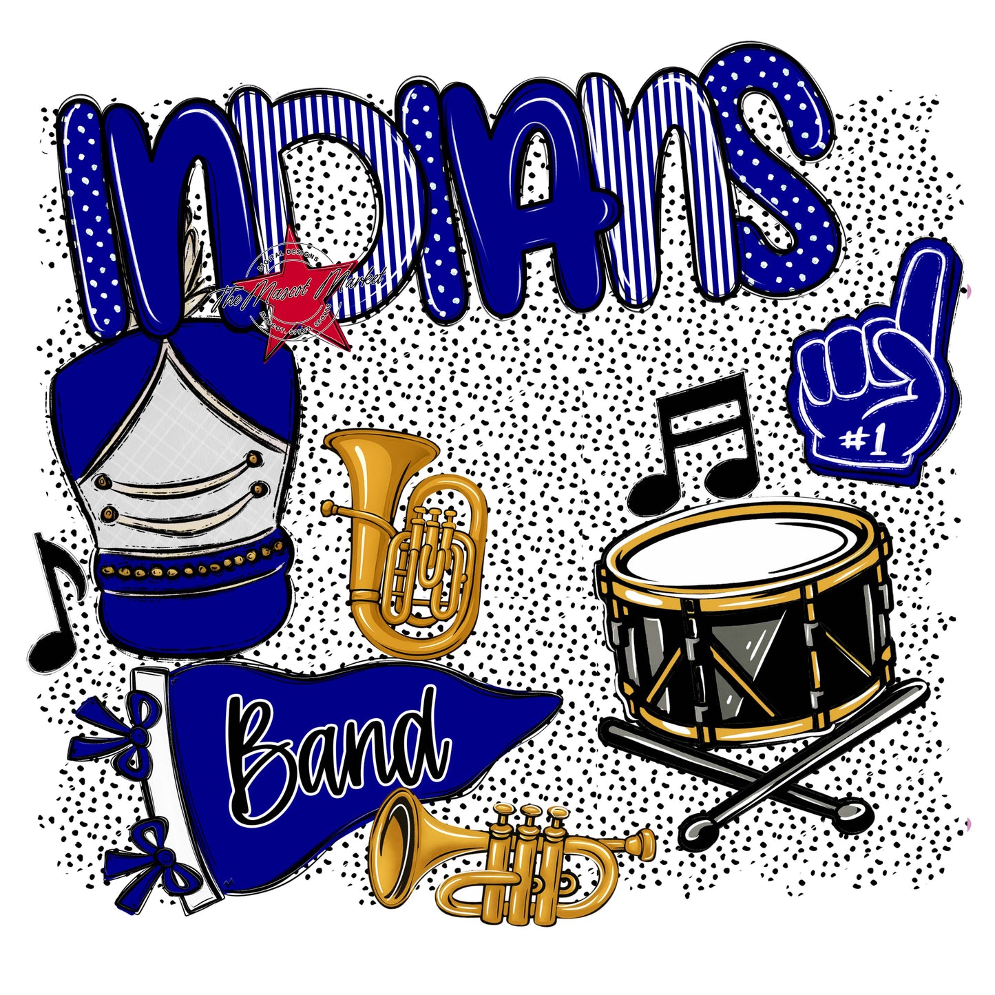 Indians Band Spirit-Blue