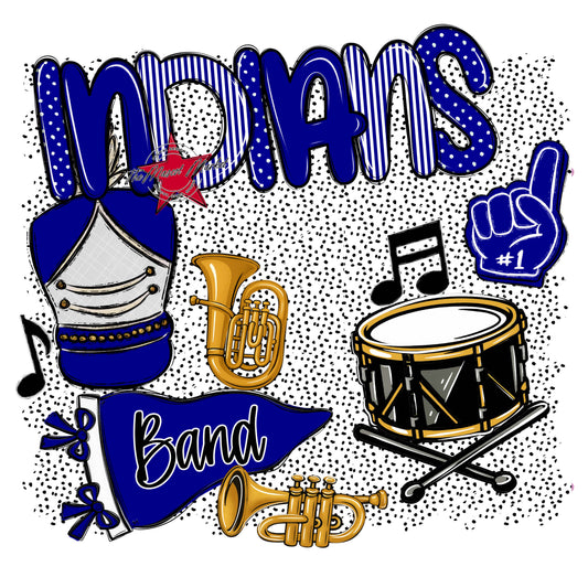 Indians Band Spirit-Blue