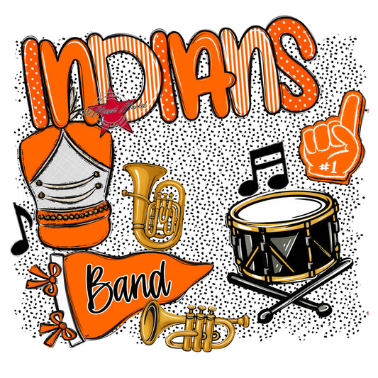 Indians Band Spirit-Orange
