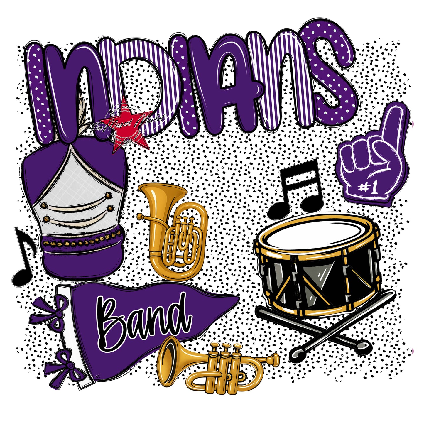 Indians Band Spirit-Purple