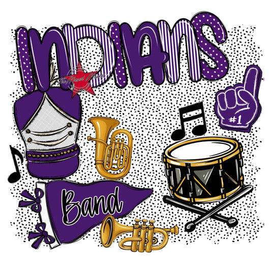 Indians Band Spirit-Purple