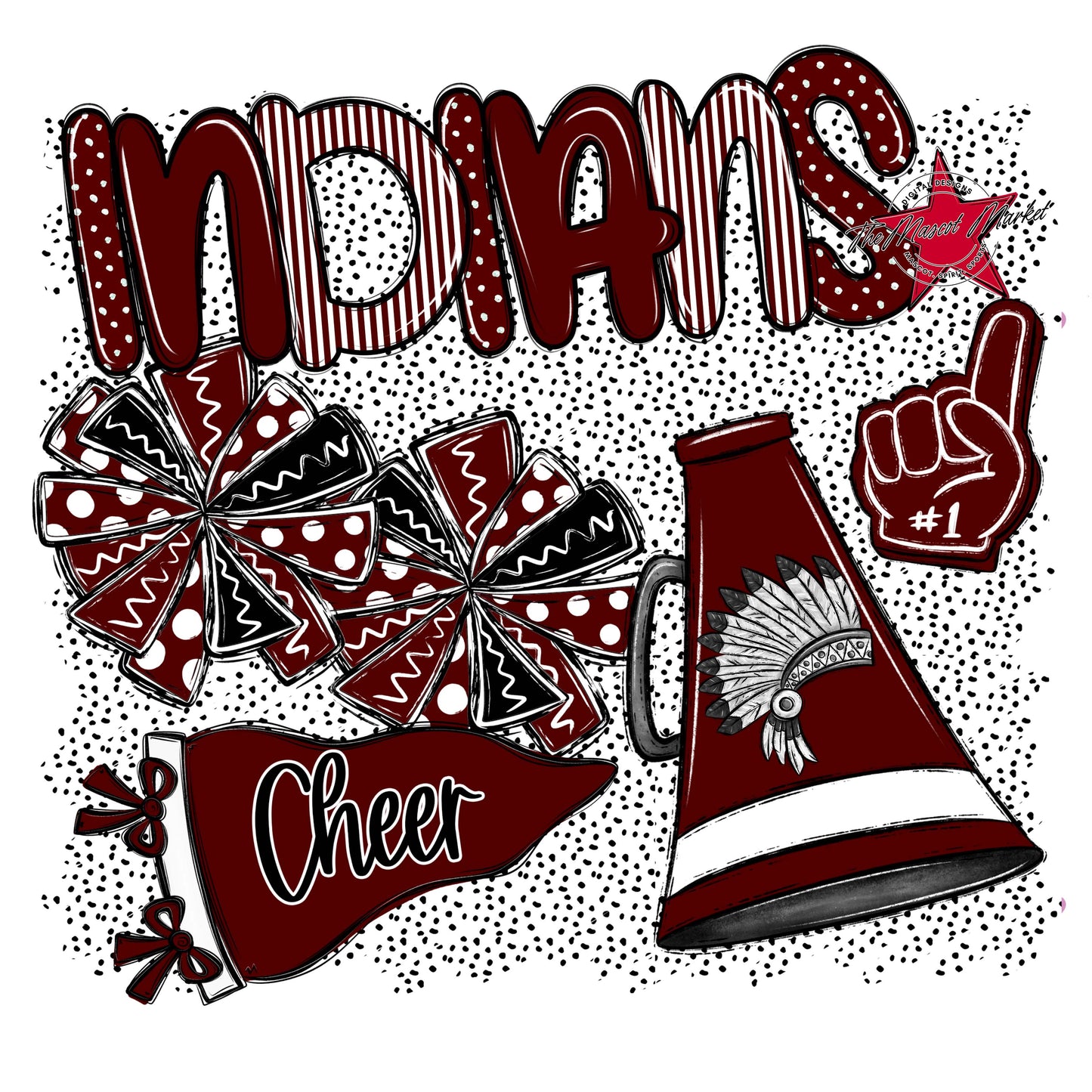 Indians Cheer Spirit-Maroon