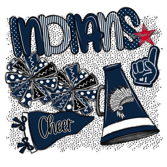 Indians Cheer Spirit-Navy