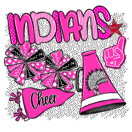 Indians Cheer Spirit-Pink