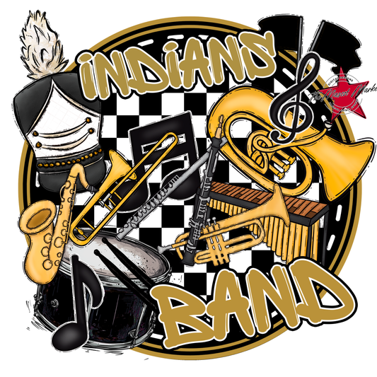 Indians Circle Band Design-Gold