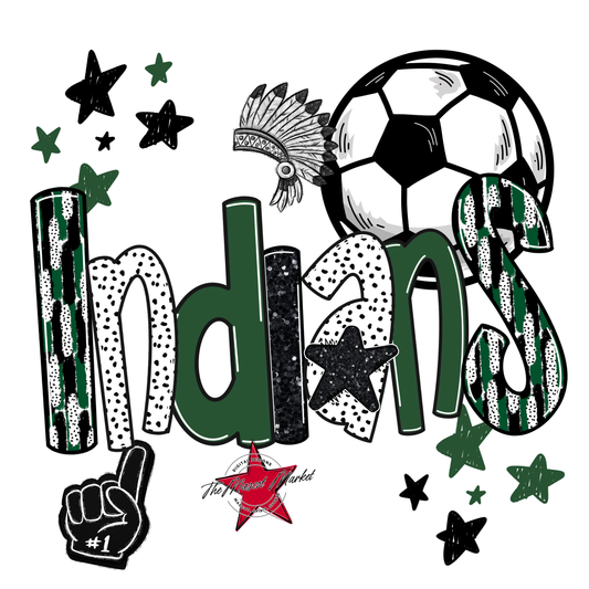 Indians Soccer Scrape-Green