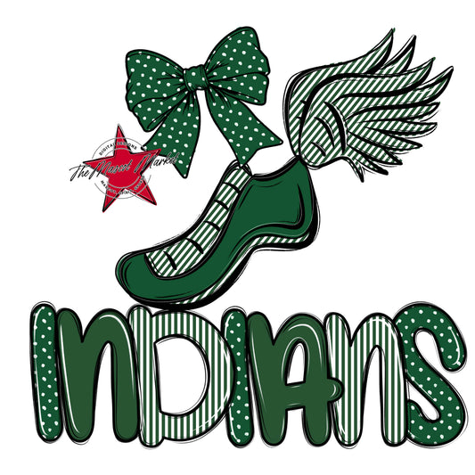 Indians Track Spirit Design-Green