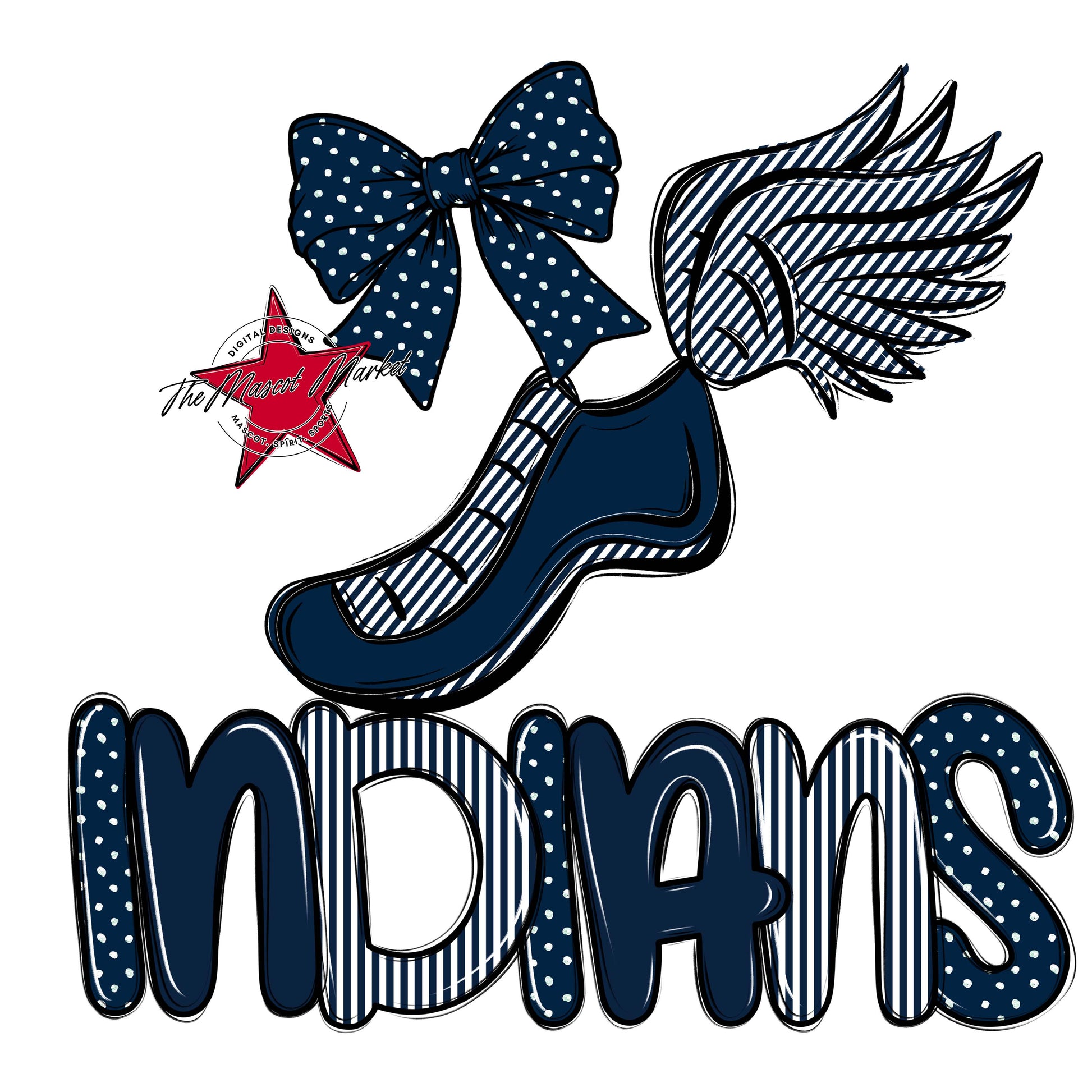 Indians Track Spirit Design-Navy