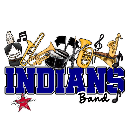 Indians Varsity Band-Blue