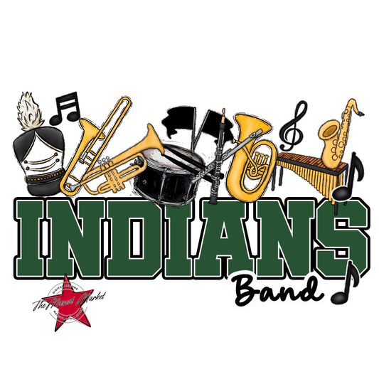 Indians Varsity Band-Green