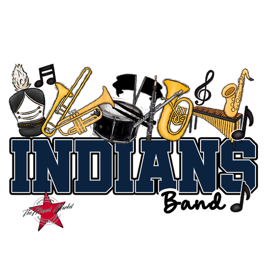 Indians Varsity Band-Navy