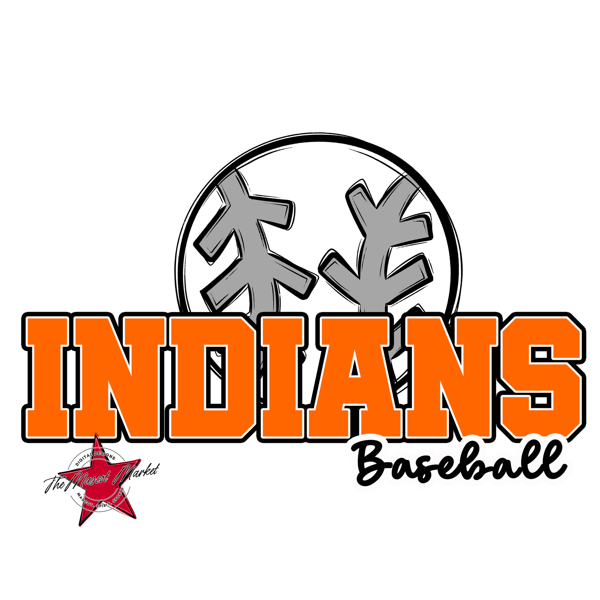 Indians Varsity Baseball-Orange
