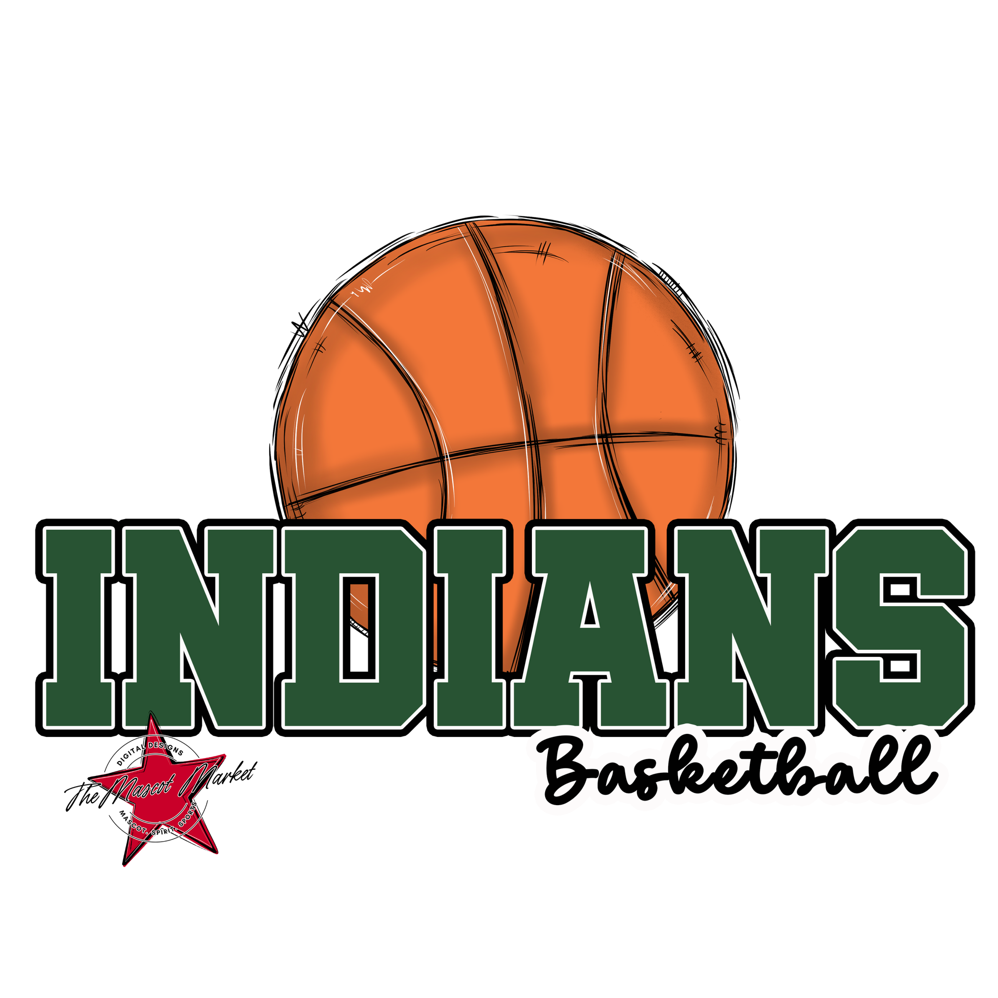 Indians Varsity Basketball-Green