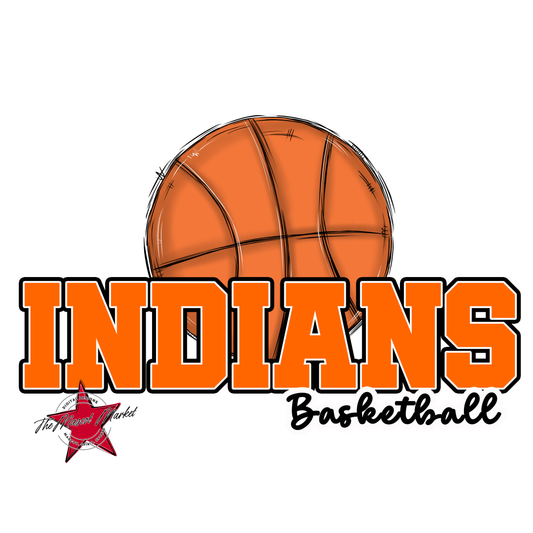 Indians Varsity Basketball-Orange