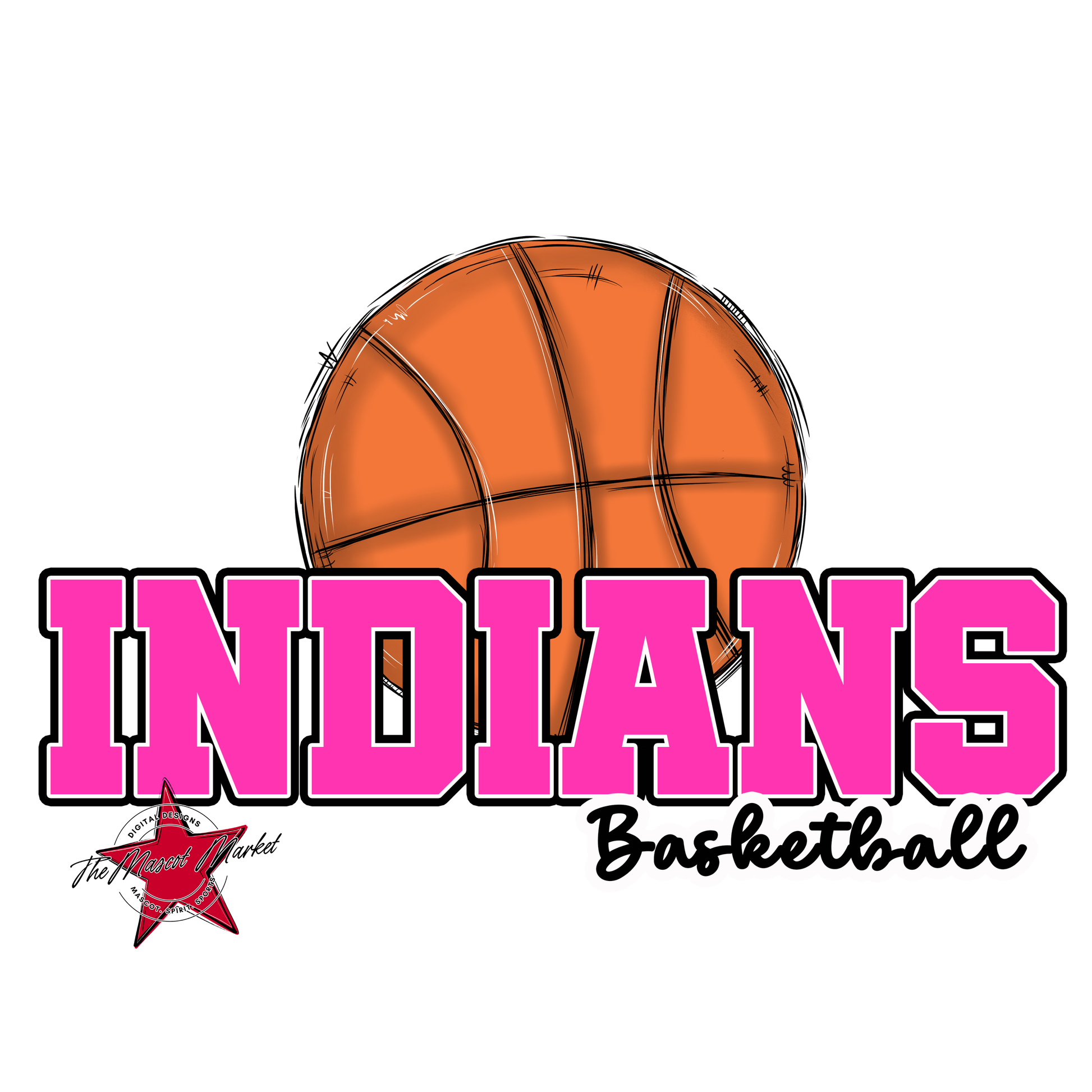 Indians Varsity Basketball-Pink
