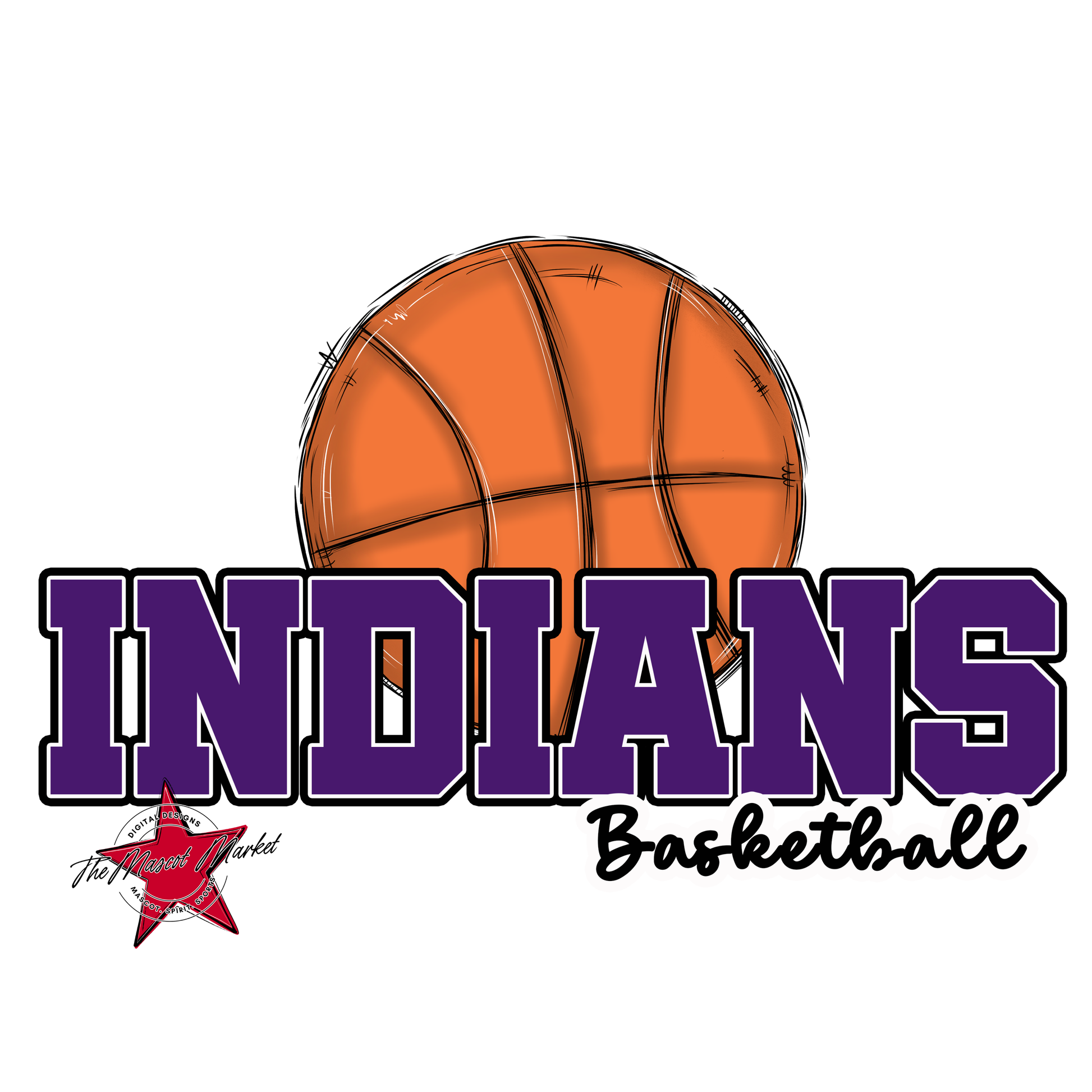 Indians Varsity Basketball-Purple