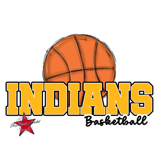 Indians Varsity Basketball-Yellow