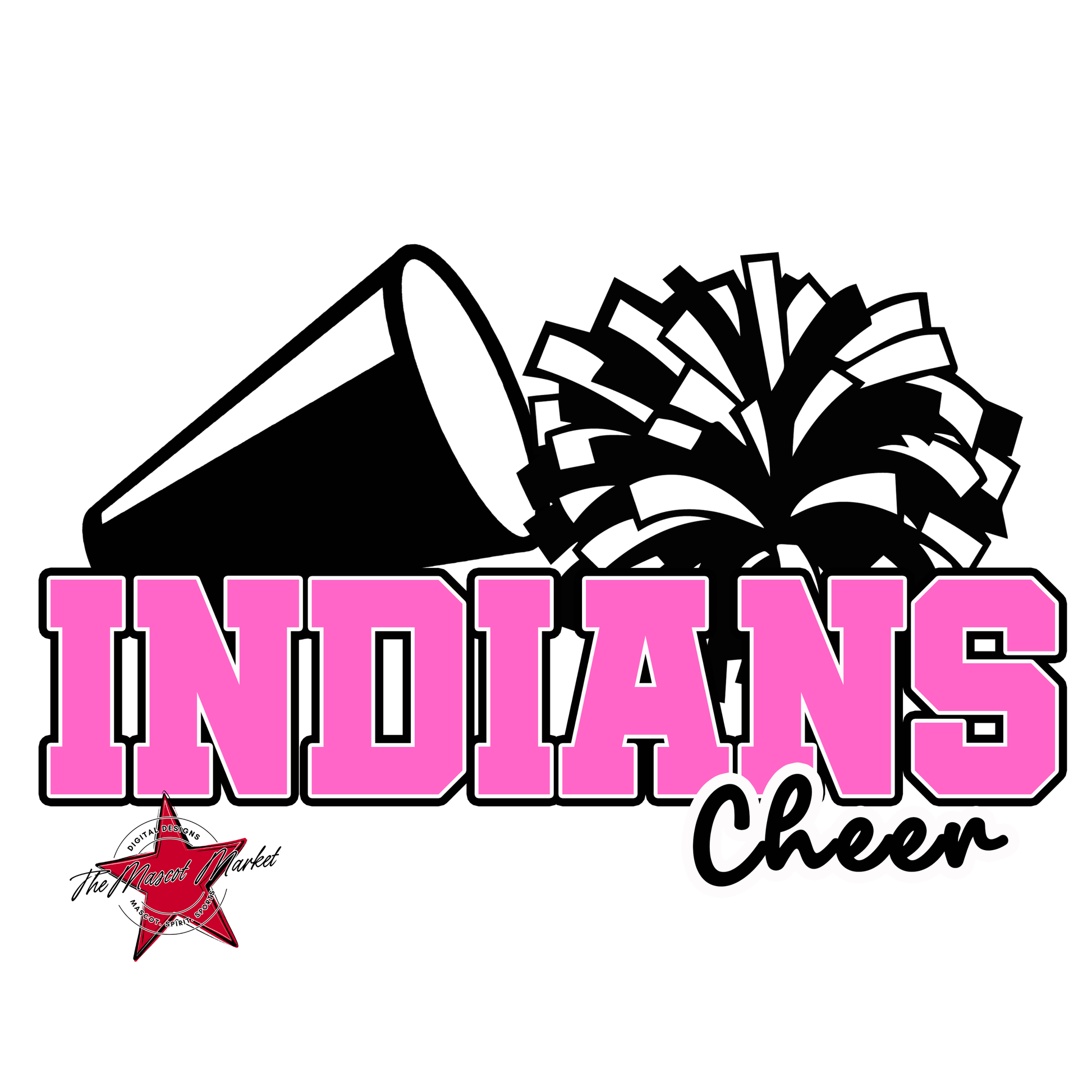 Indians Varsity Cheer-Baby Pink
